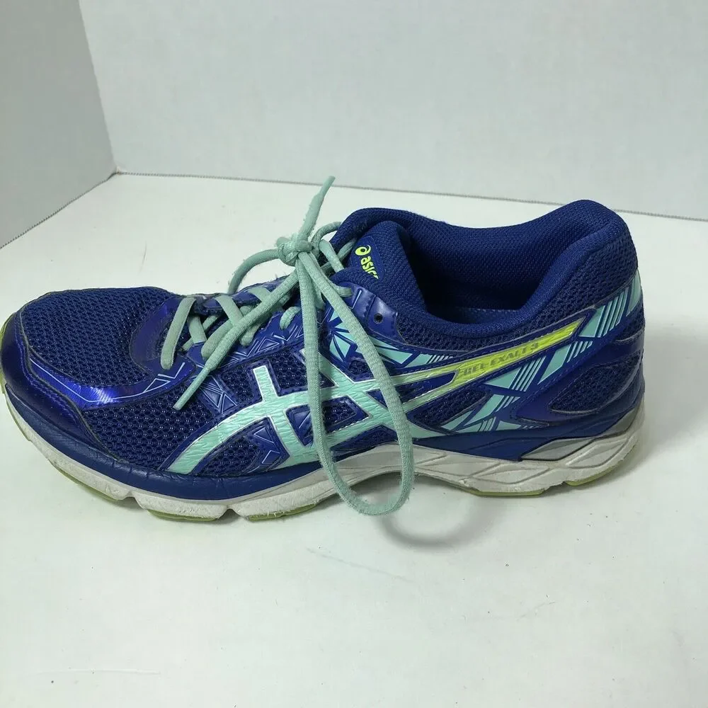 Asics Shoes Womens Size 9 Blue Teal Gel Exalt‎ 3 Duomax Running Walking T666N E1